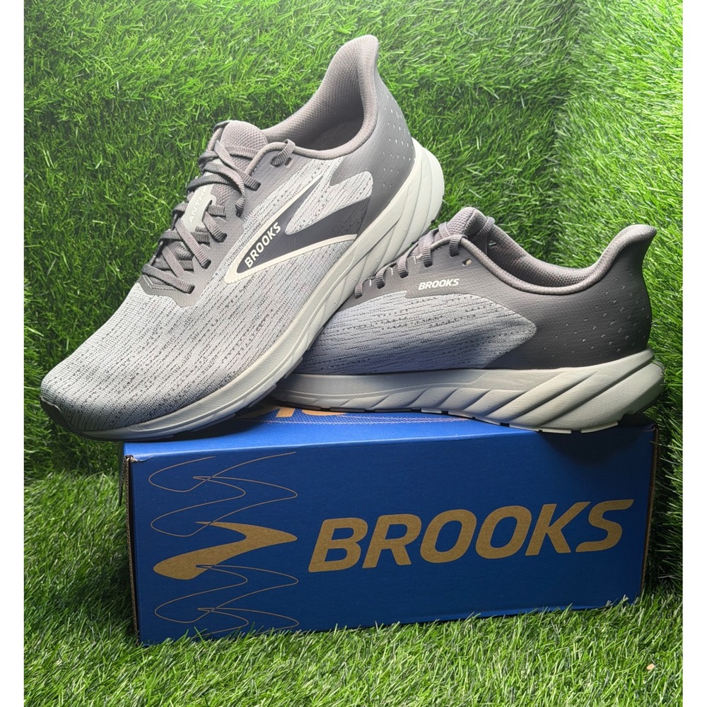 Brooks Anthem 7 Mens size 12 Running Shoes Grey Blackened Pearl 1104391D064